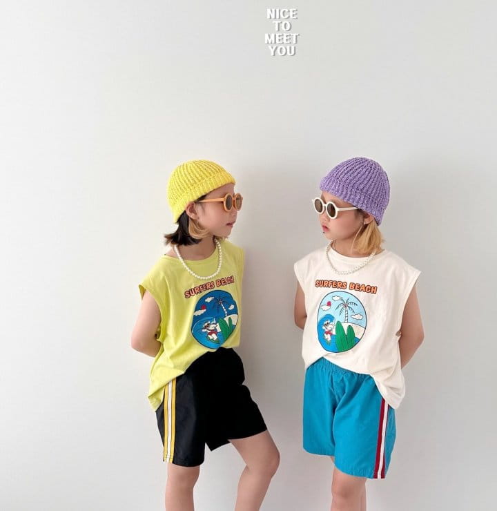 Nice To Meet You - Korean Children Fashion - #kidzfashiontrend - Surfer Sleeveless - 12