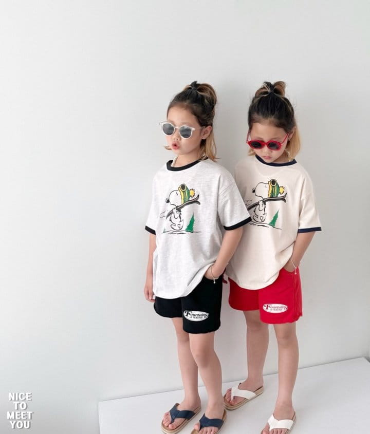 Nice To Meet You - Korean Children Fashion - #littlefashionista - Skii Snoo Tee