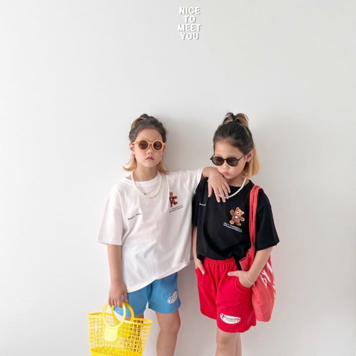 Nice To Meet You - Korean Children Fashion - #littlefashionista - Daily Bear Tee - 8