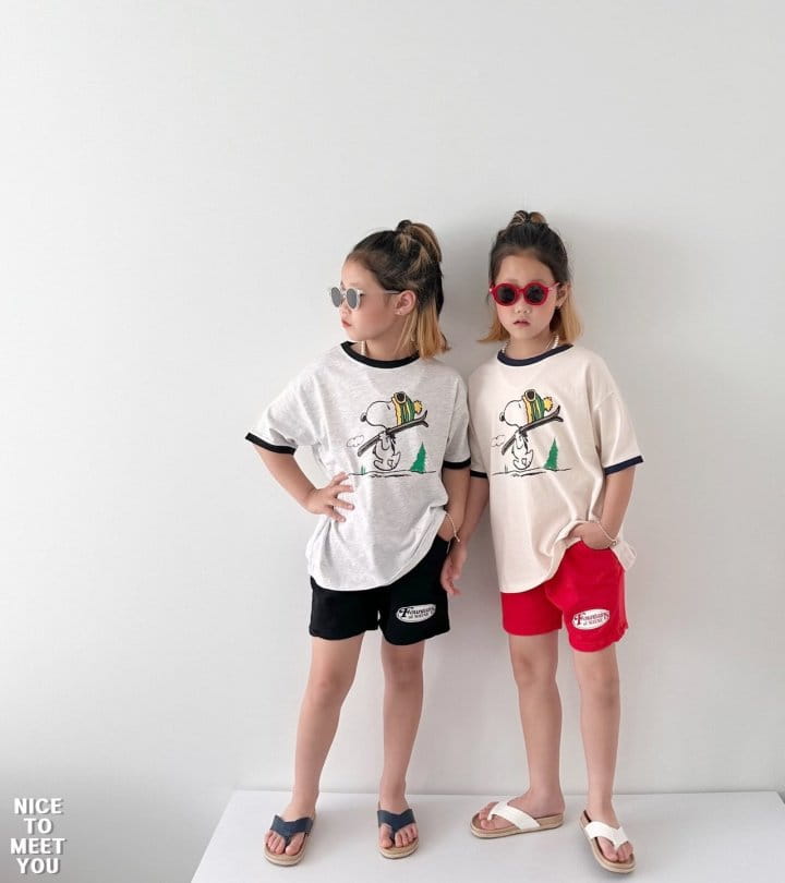 Nice To Meet You - Korean Children Fashion - #magicofchildhood - Skii Snoo Tee - 2