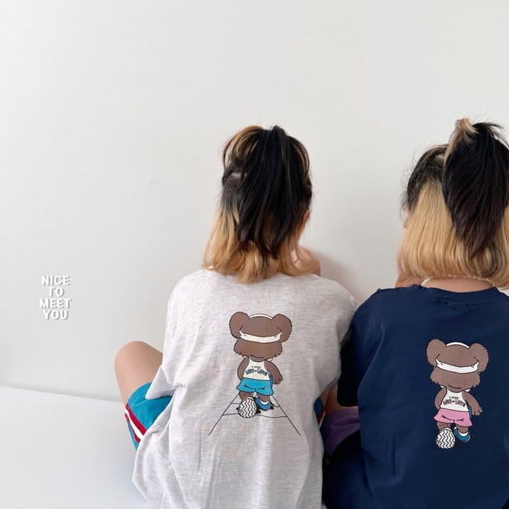 Nice To Meet You - Korean Children Fashion - #prettylittlegirls - Running Bear Tee - 12