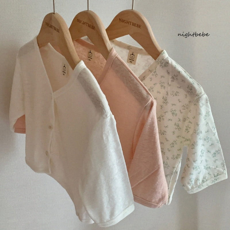 Night Bebe - Korean Baby Fashion - #babyoutfit - Linen Cardigan - 8