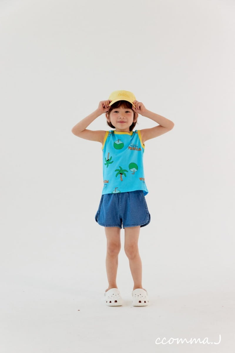 Oda - Korean Children Fashion - #childrensboutique - Piping Denim Shorts - 6