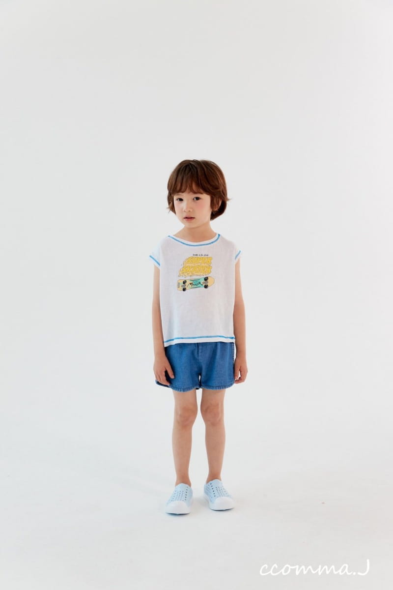 Oda - Korean Children Fashion - #prettylittlegirls - Piping Denim Shorts