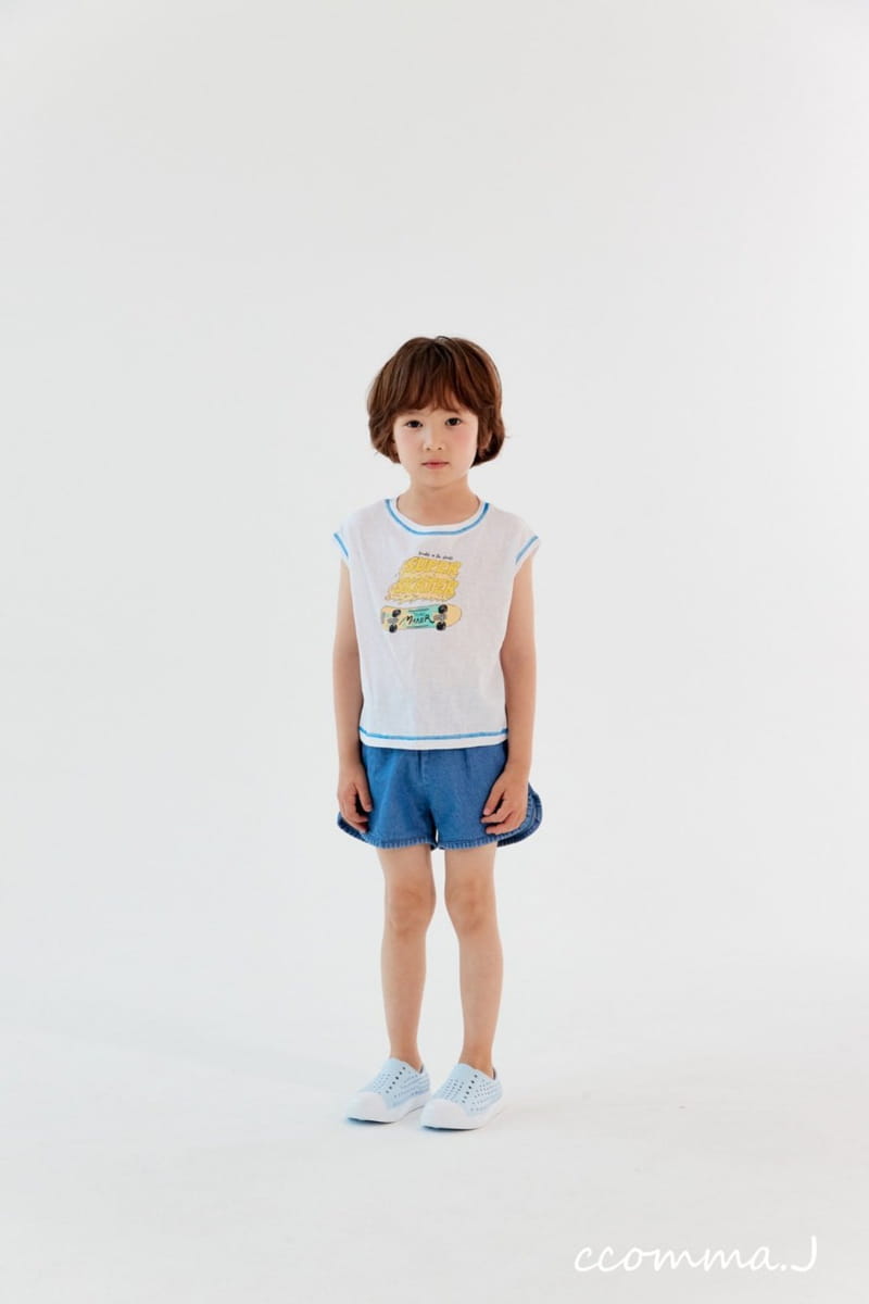 Oda - Korean Children Fashion - #todddlerfashion - Piping Denim Shorts - 2