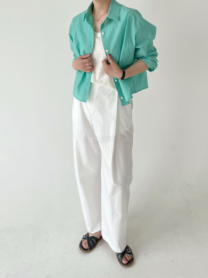 Oli Seoul - Korean Women Fashion - #momslook - Green Eddie Shirt - 3