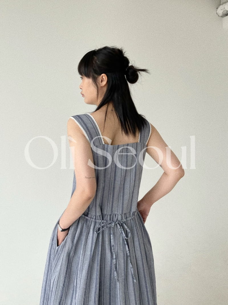 Oli Seoul - Korean Women Fashion - #thelittlethings - Denim Daisy  One-piece - 6