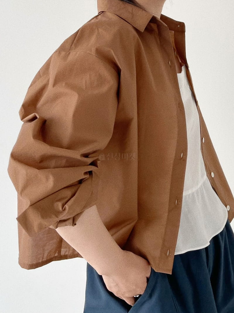 Oli Seoul - Korean Women Fashion - #womensfashion - Brown Eddie Shirt - 11