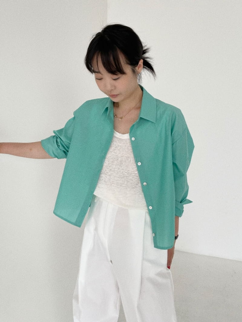 Oli Seoul - Korean Women Fashion - #womensfashion - Green Eddie Shirt - 6