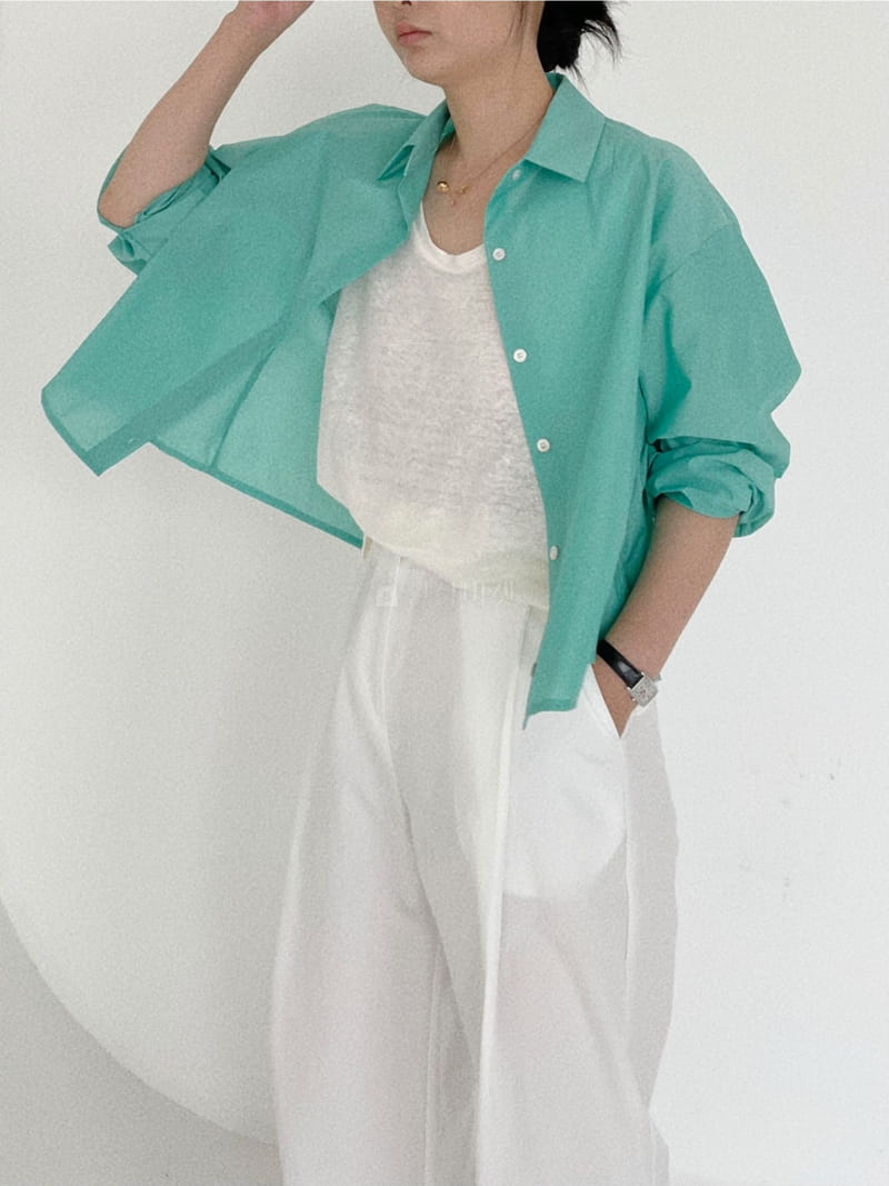 Oli Seoul - Korean Women Fashion - #womensfashion - Green Eddie Shirt - 8