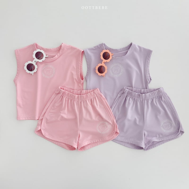 Oott Bebe - Korean Children Fashion - #prettylittlegirls - Week Mesh Top Bottom Set - 11