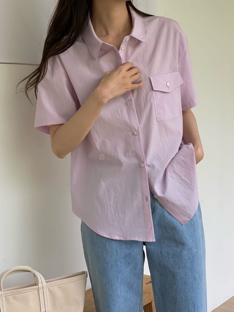 Ovu - Korean Women Fashion - #momslook - Pocket SHIrt