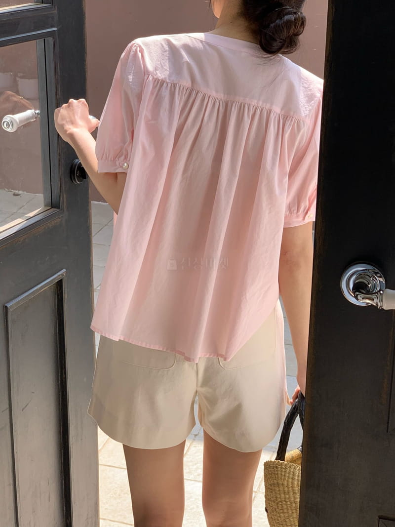 Ovu - Korean Women Fashion - #momslook - Lian Shirring Blouse - 10