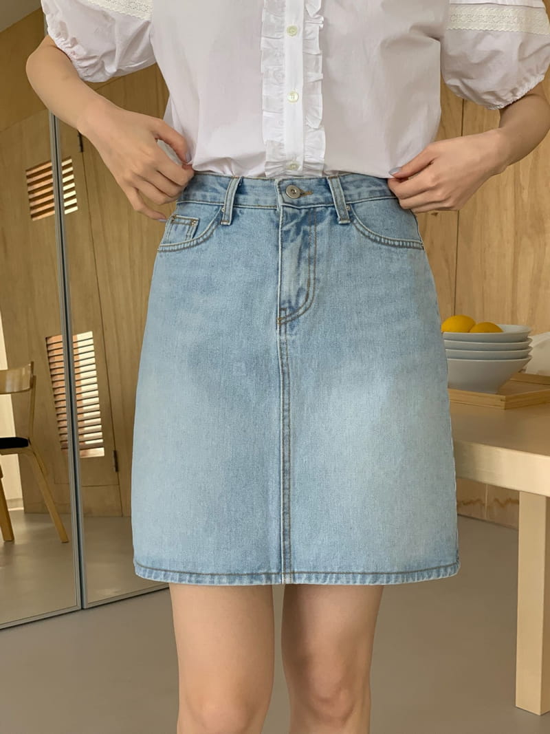 Ovu - Korean Women Fashion - #momslook - 424 Mini Denim Skirt - 3