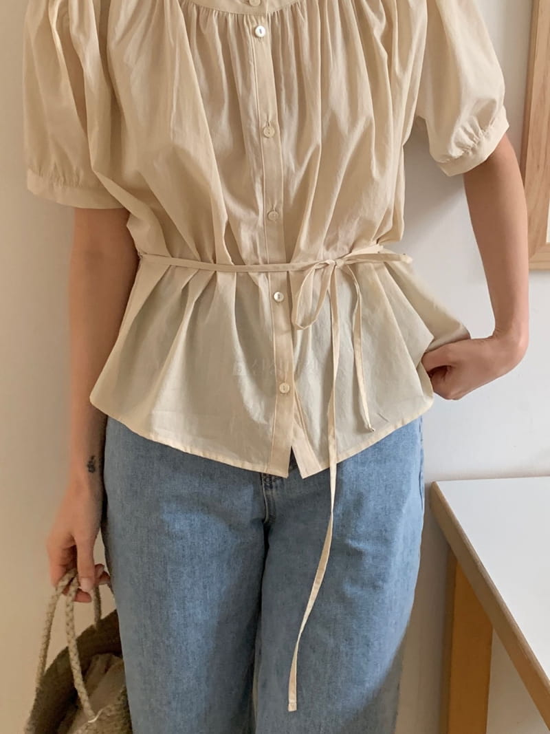 Ovu - Korean Women Fashion - #womensfashion - Lian Shirring Blouse