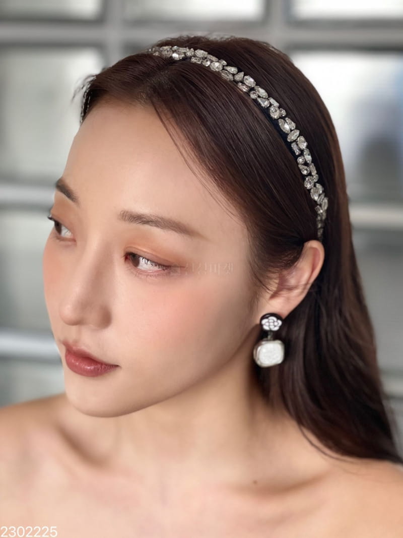 Reina - Korean Women Fashion - #momslook - 2302225 Cubic Hairband - 3