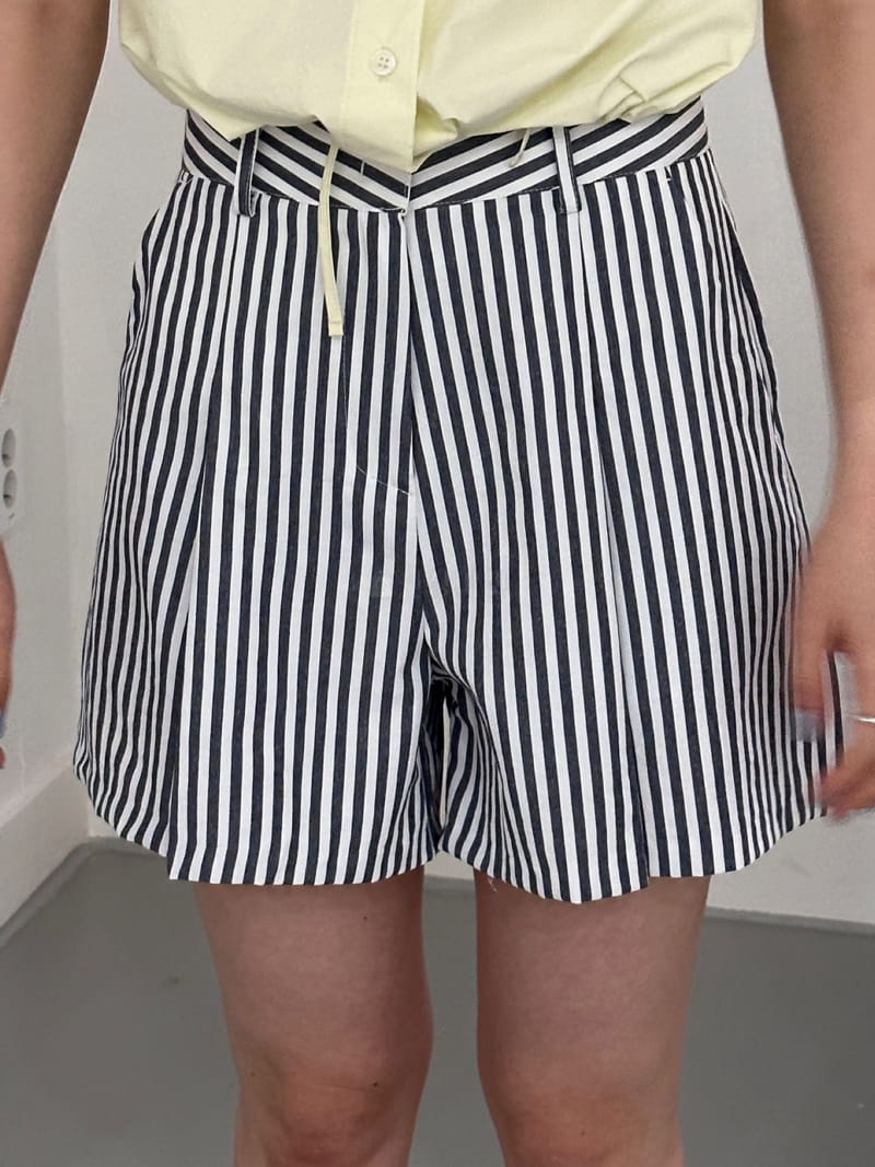 Sea Sand Salt - Korean Women Fashion - #momslook - Marine Stripes Shorts - 6