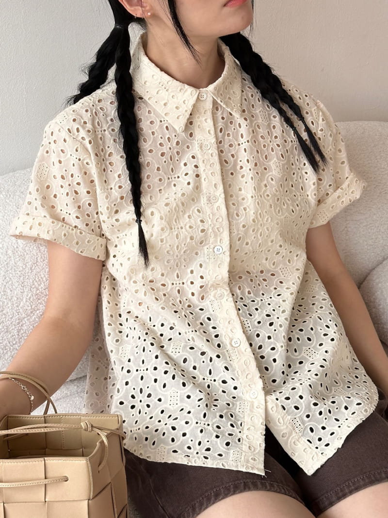 Sea Sand Salt - Korean Women Fashion - #momslook - Madeline Lace Shirt