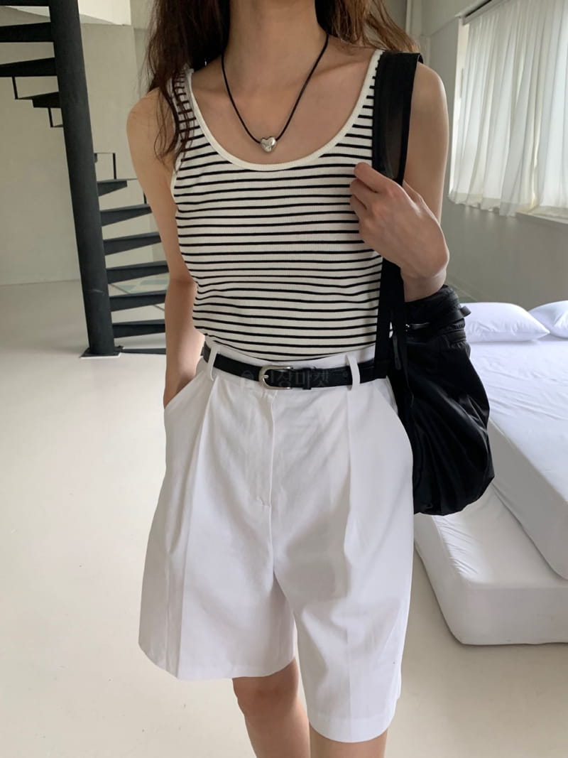 Sea Sand Salt - Korean Women Fashion - #womensfashion - Stripes Sleeveless - 10