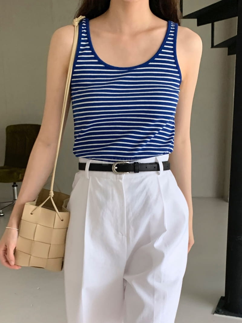 Sea Sand Salt - Korean Women Fashion - #womensfashion - Stripes Sleeveless - 6