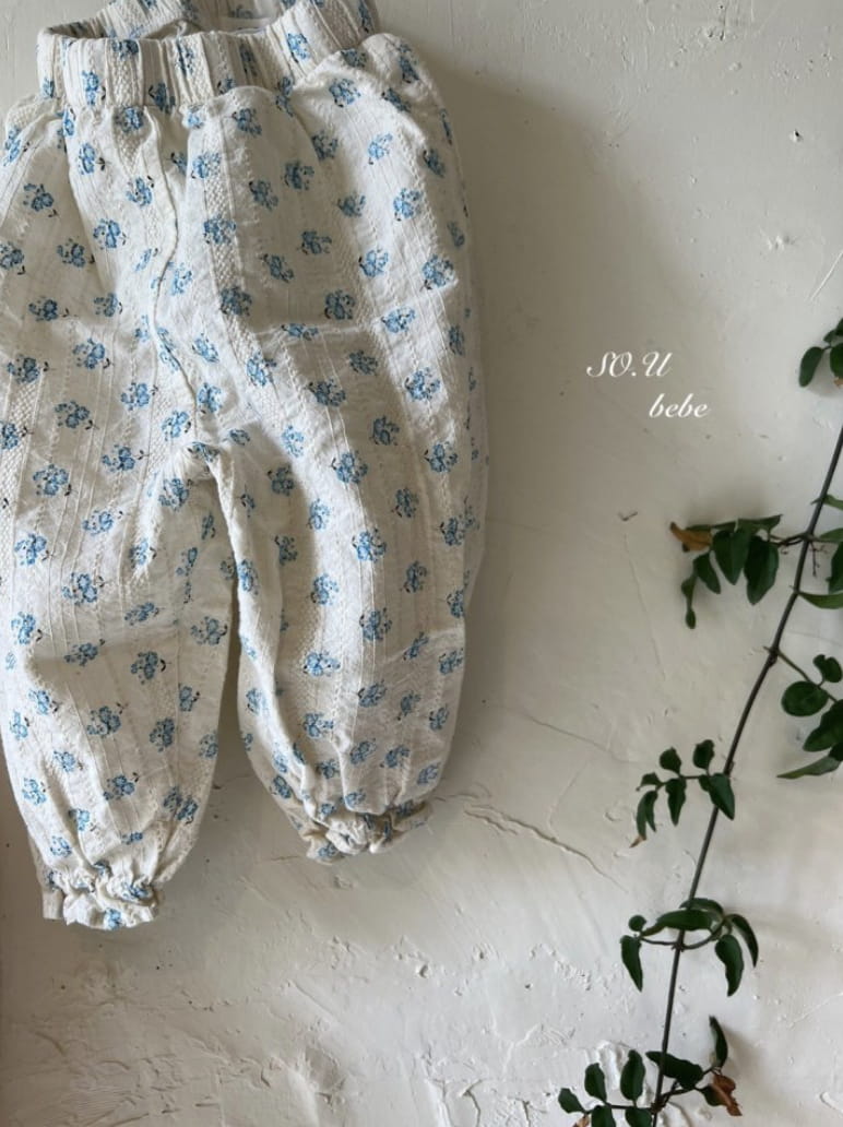 So U - Korean Baby Fashion - #babyoninstagram - Flower Pants - 8