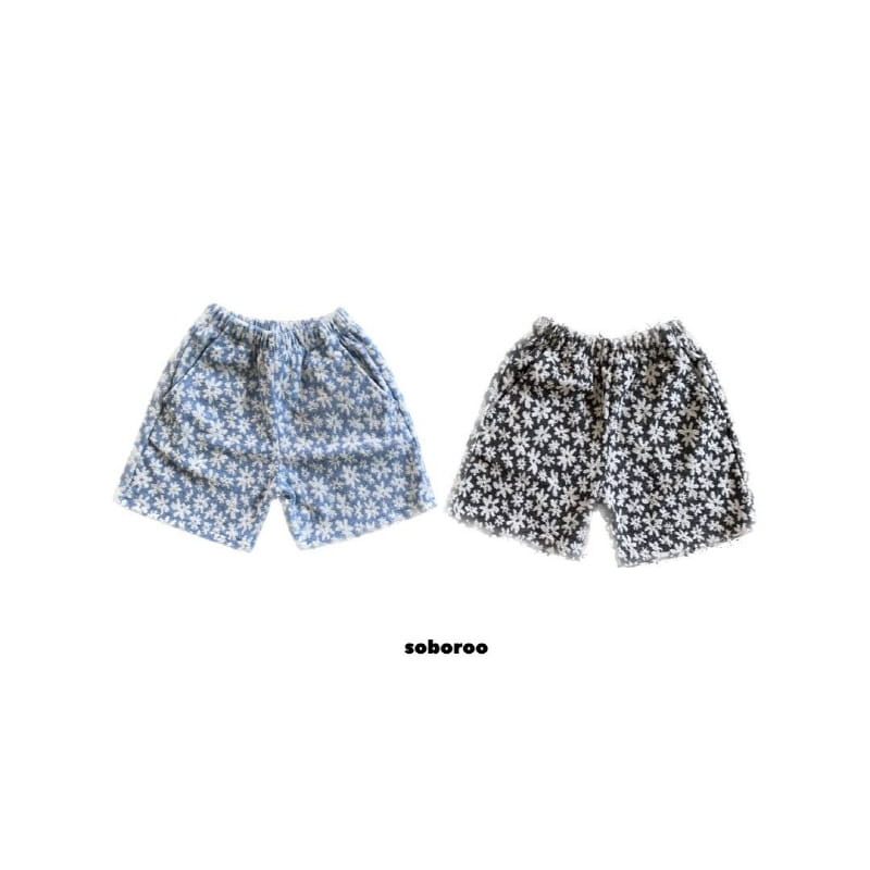 Soboroo - Korean Children Fashion - #littlefashionista - Flower Shorts