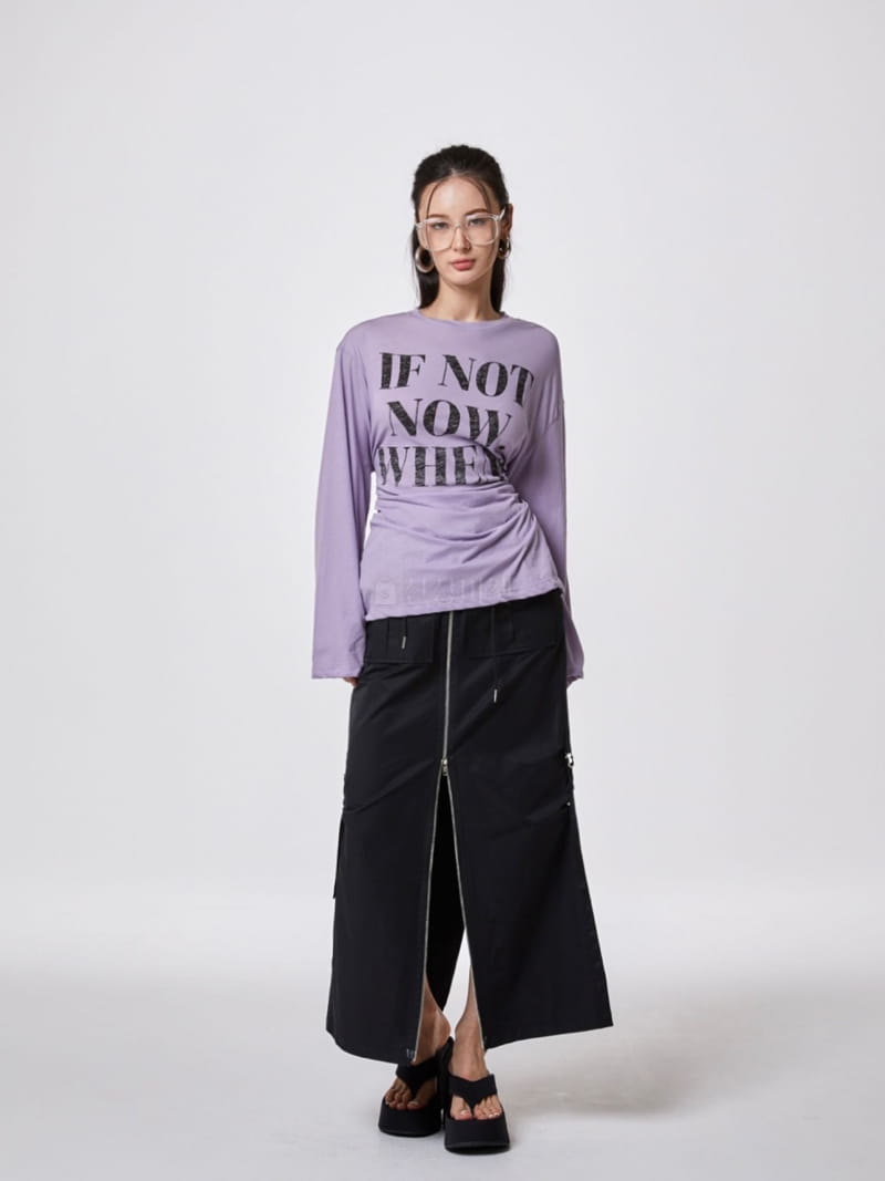 Stage - Korean Women Fashion - #momslook - Now Slit Tee - 2