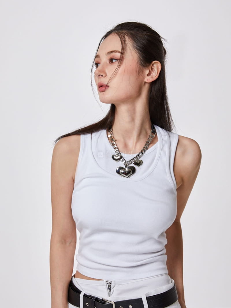 Stage - Korean Women Fashion - #thelittlethings - Double Rib Sleeveless - 4