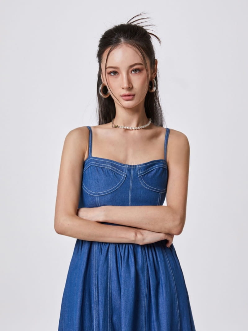 Stage - Korean Women Fashion - #shopsmall - Jijel Denim One-piece - 2