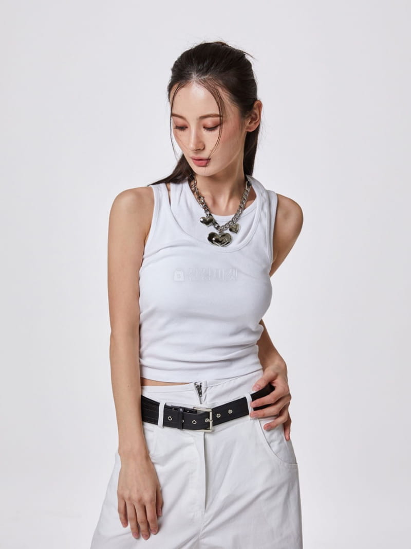 Stage - Korean Women Fashion - #thelittlethings - Double Rib Sleeveless - 3