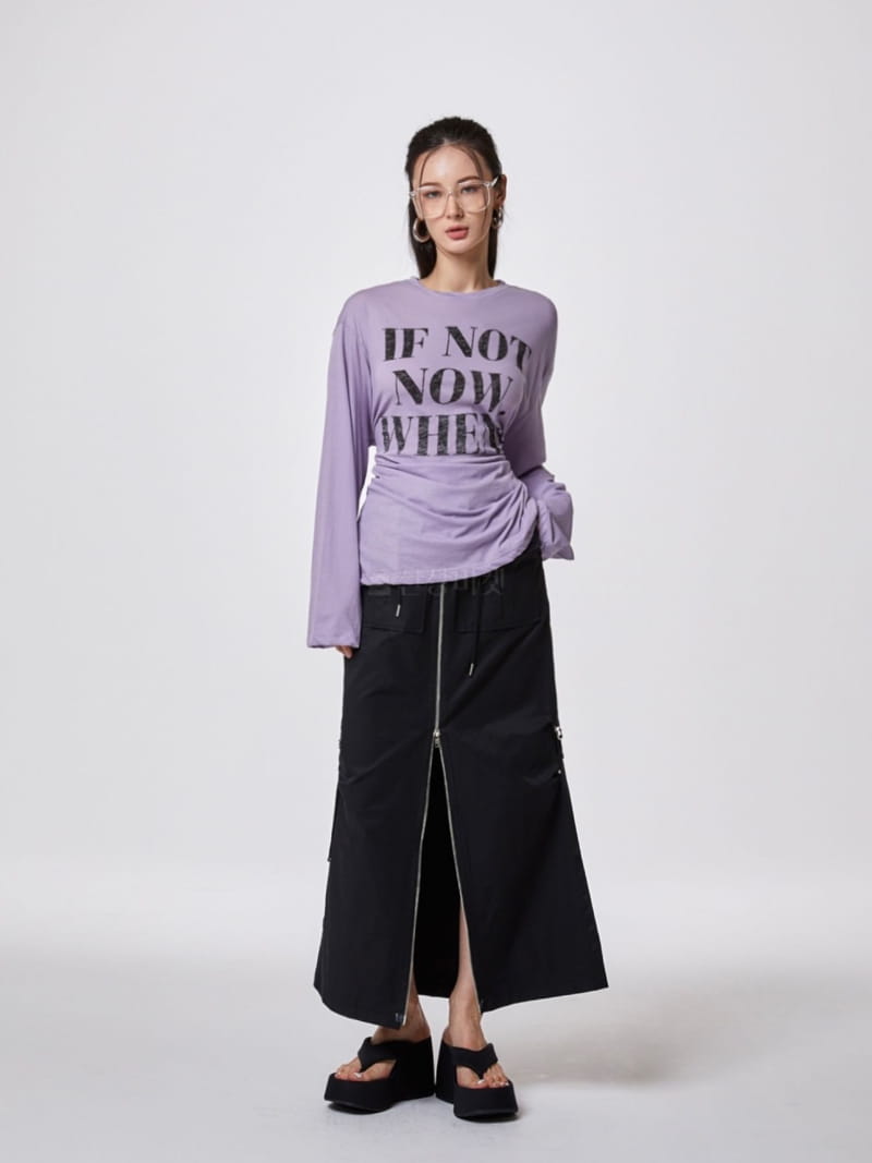 Stage - Korean Women Fashion - #womensfashion - Now Slit Tee - 3