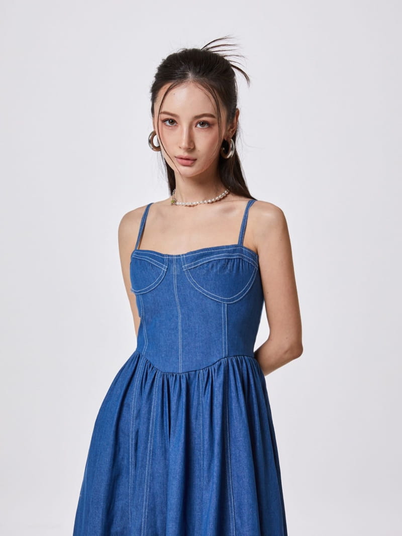 Stage - Korean Women Fashion - #womensfashion - Jijel Denim One-piece - 6