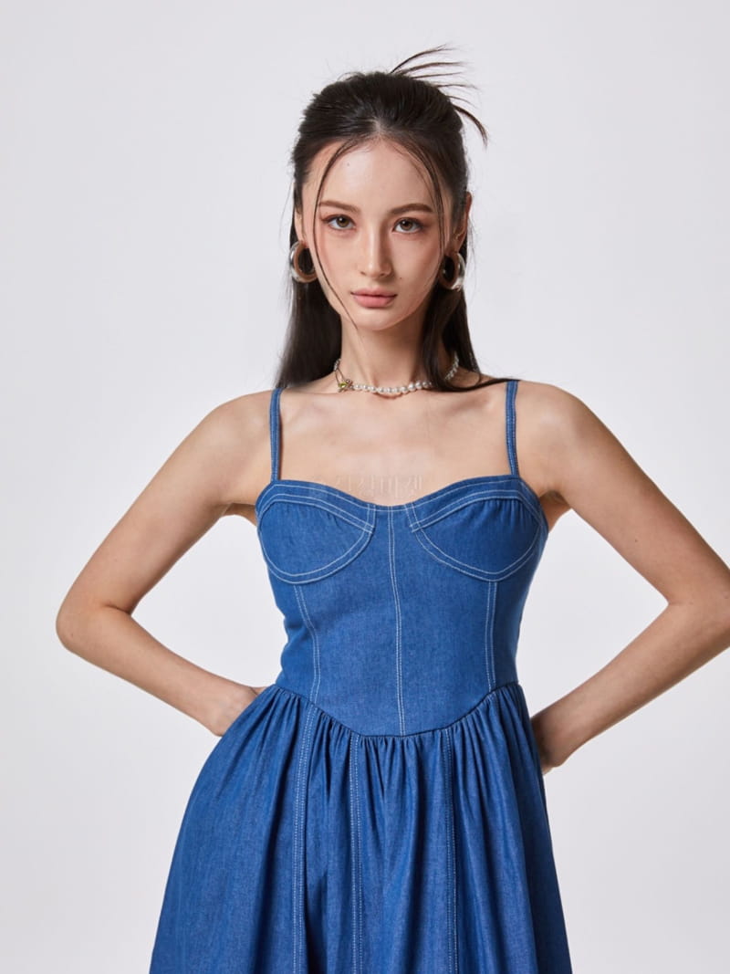 Stage - Korean Women Fashion - #womensfashion - Jijel Denim One-piece - 8