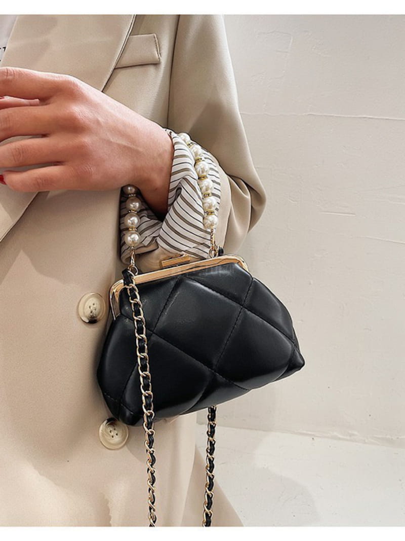 Trouvaille - Korean Women Fashion - #womensfashion - Pearl Tote Cross Bag