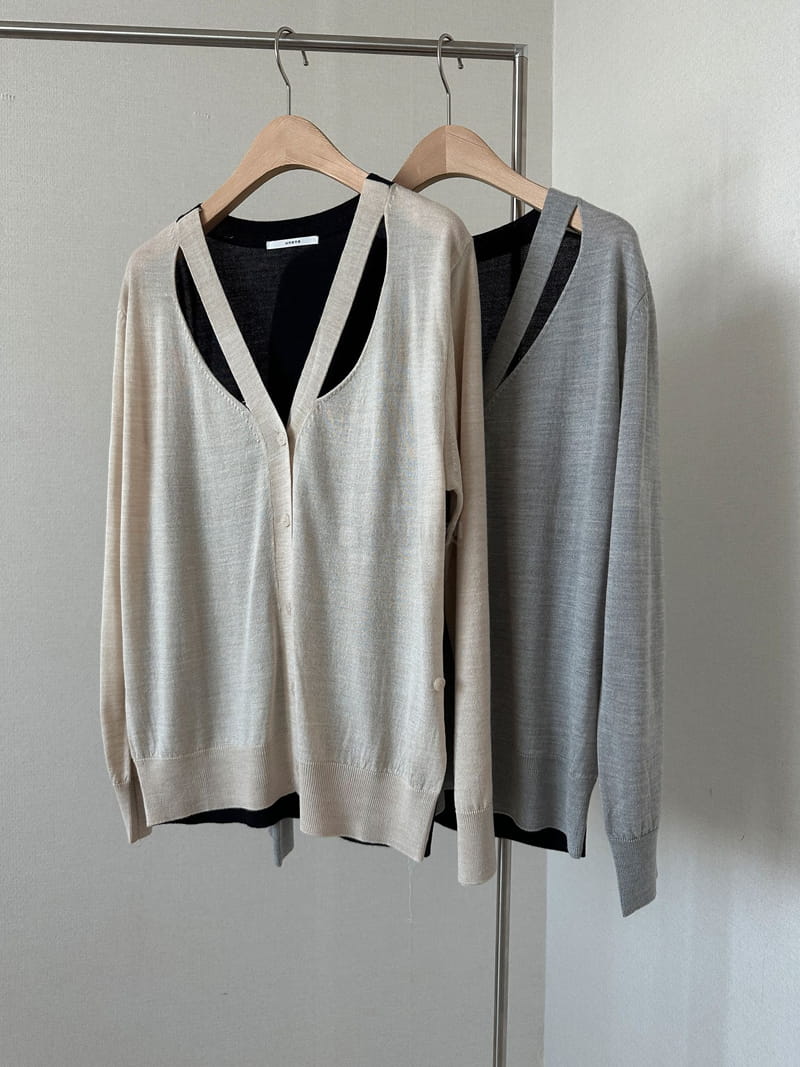 Unene Garden - Korean Women Fashion - #momslook - Tei Cardigan - 10