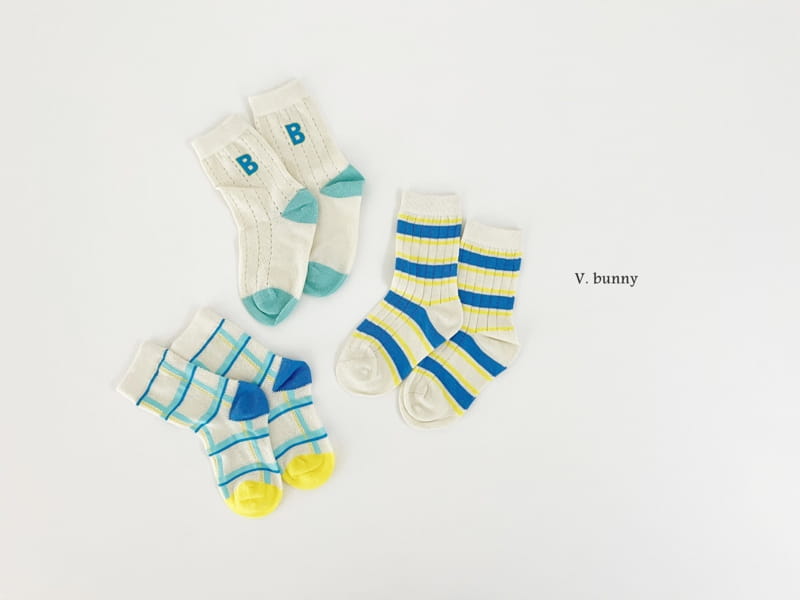 V Bunny - Korean Children Fashion - #childofig - BB Socks Set - 10