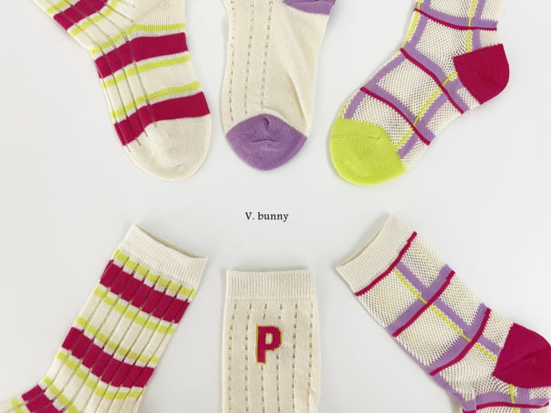 V Bunny - Korean Children Fashion - #childofig - PP Socks Set - 9