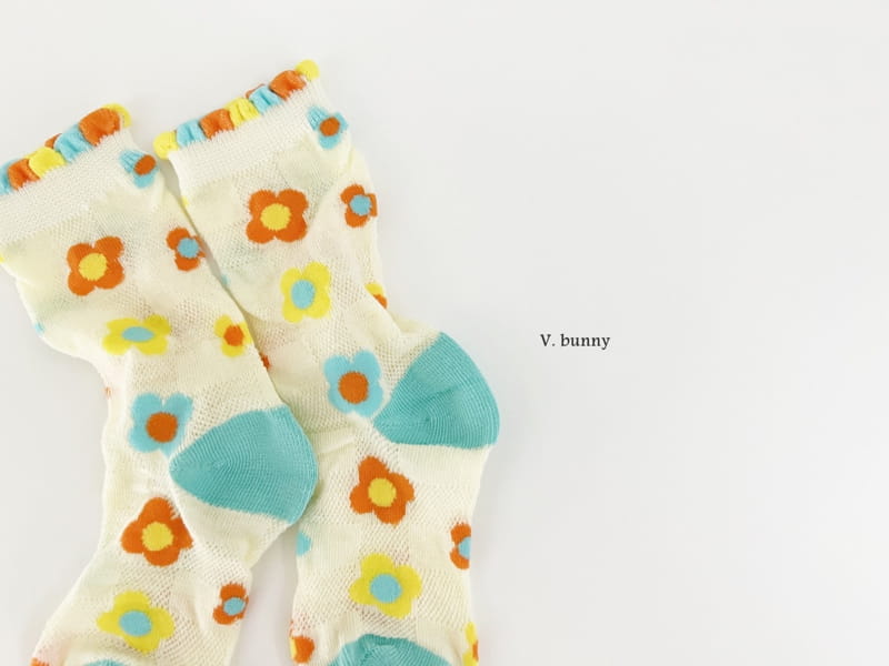 V Bunny - Korean Children Fashion - #childofig - Hehe Socks Set - 6