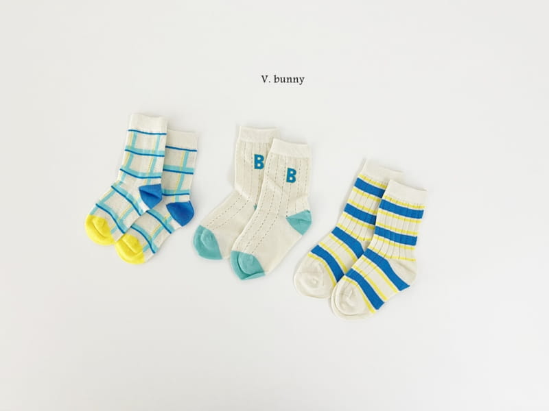 V Bunny - Korean Children Fashion - #childrensboutique - BB Socks Set - 11