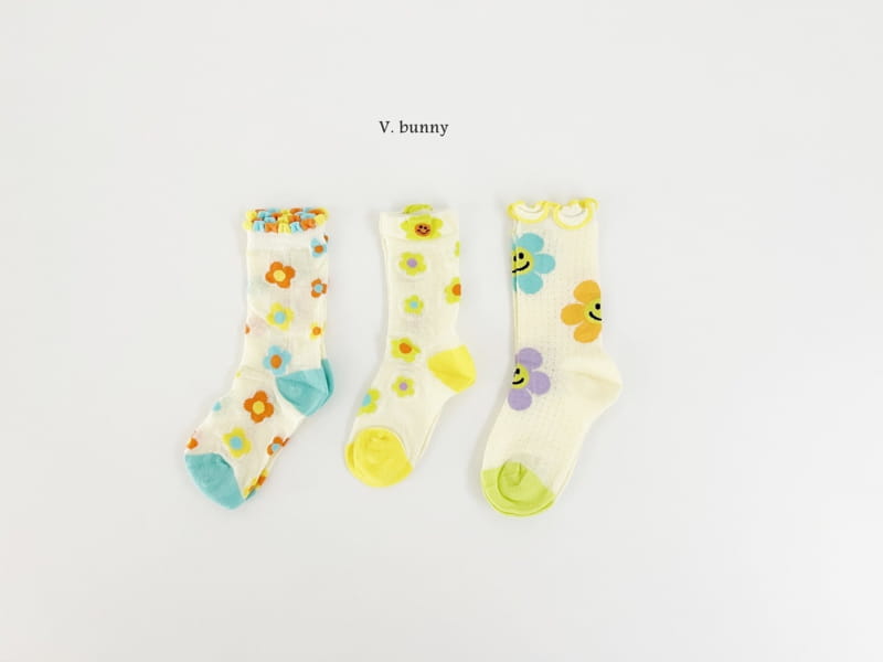 V Bunny - Korean Children Fashion - #fashionkids - Hehe Socks Set - 10