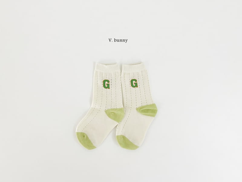 V Bunny - Korean Children Fashion - #kidsstore - GG Socks Set - 2