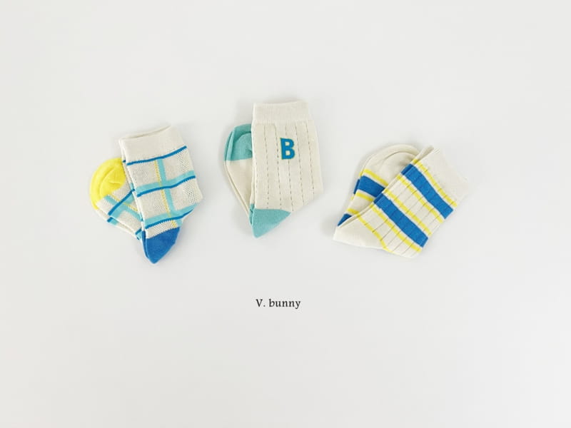 V Bunny - Korean Children Fashion - #kidzfashiontrend - BB Socks Set