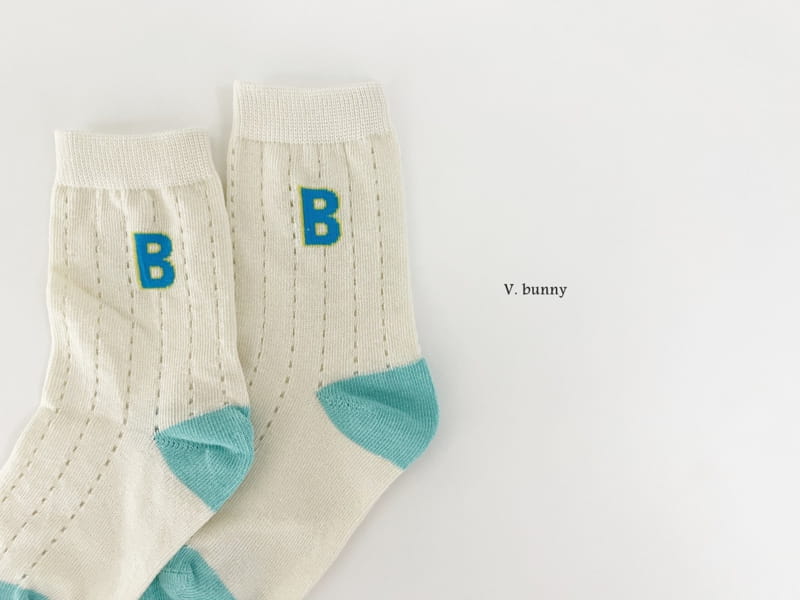 V Bunny - Korean Children Fashion - #littlefashionista - BB Socks Set - 4