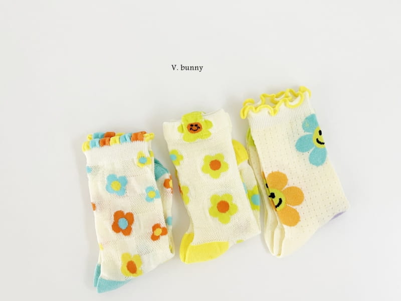 V Bunny - Korean Children Fashion - #prettylittlegirls - Hehe Socks Set - 2