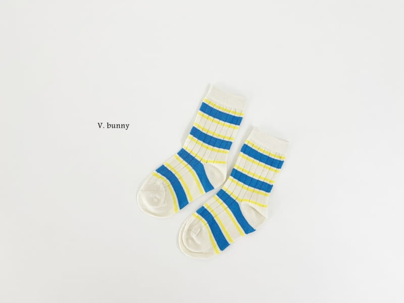 V Bunny - Korean Children Fashion - #todddlerfashion - BB Socks Set - 7