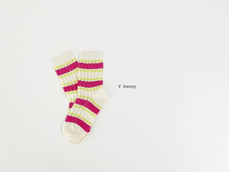 V Bunny - Korean Children Fashion - #todddlerfashion - PP Socks Set - 6