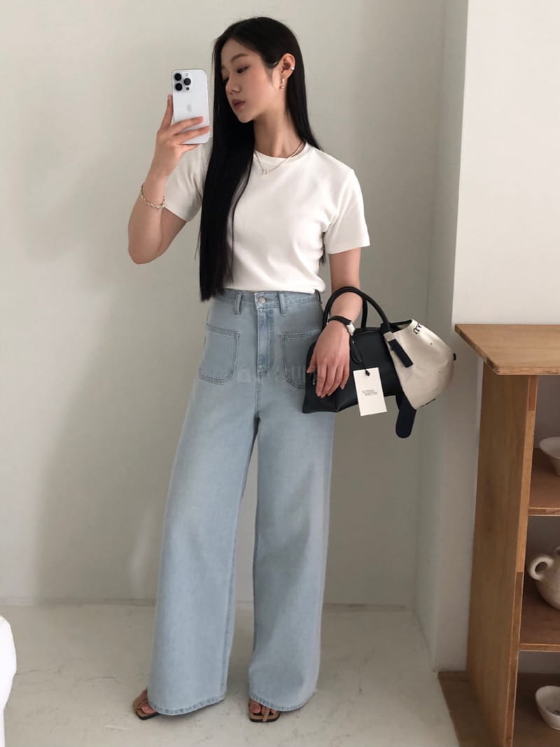 Your - Korean Women Fashion - #romanticstyle - Summer Point Jeans - 2