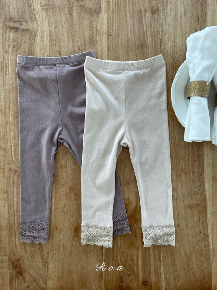 Girls Leggings Summer Thin Children's Pants Baby Girl Lace Cropped Trousers  2-8Years Kids Clothes All-