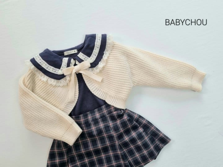 Babychou - Korean Children Fashion - #childofig - Lewet Check Skirt - 12