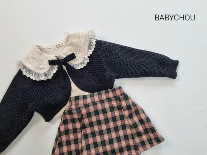 Babychou - Korean Children Fashion - #fashionkids - Lewet Check Skirt - 4